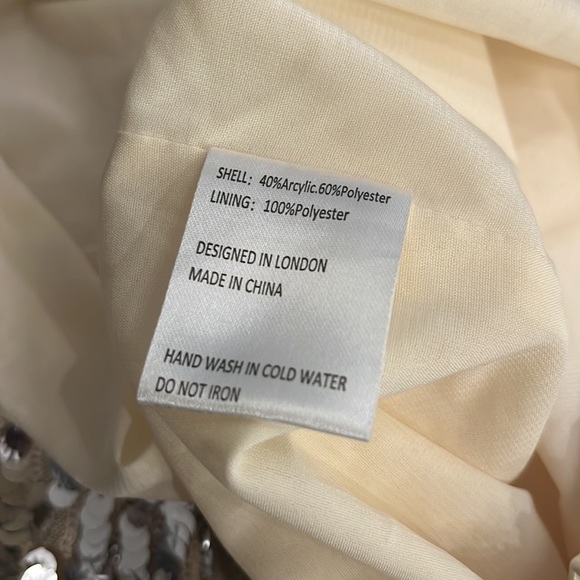 Jovonna Premier x Free People Sequined Set in Silver - Picture 10 of 11